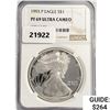 Image 1 : 1993-P American Silver Eagle NGC PF69 UC