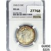 1945-D Walking Liberty Half Dollar NGC MS64