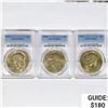 1974 Set [3] Eisenhower Silver Dollars PCGS MS65