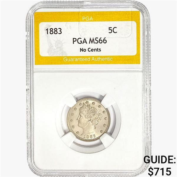 1883 Liberty Victory Nickel PGA MS66 No Cents
