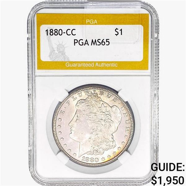 1880-CC Morgan Silver Dollar PGA MS65