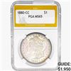 Image 1 : 1880-CC Morgan Silver Dollar PGA MS65