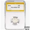 Image 1 : 1916 Mercury Silver Dime PGA MS66 FSB