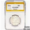 Image 1 : 1936 Delaware Half Dollar PGA MS68