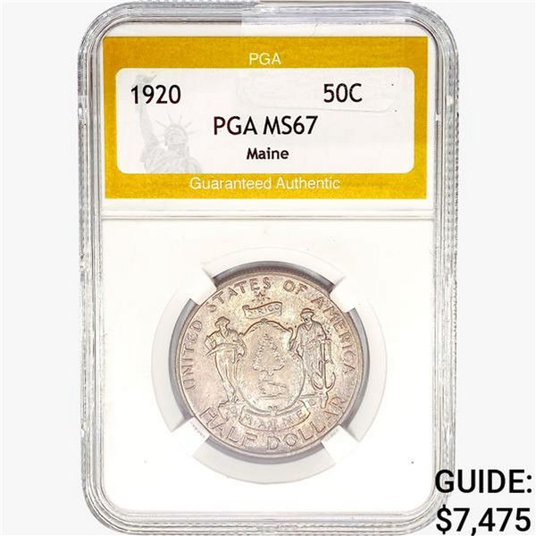 1920 Maine Half Dollar PGA MS67