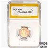 Image 1 : 1909 VDB Wheat Cent PGA MS66 RED