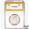 Image 1 : 1942 Walking Liberty Half Dollar PGA MS66+