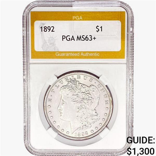 1892 Morgan Silver Dollar PGA MS63+