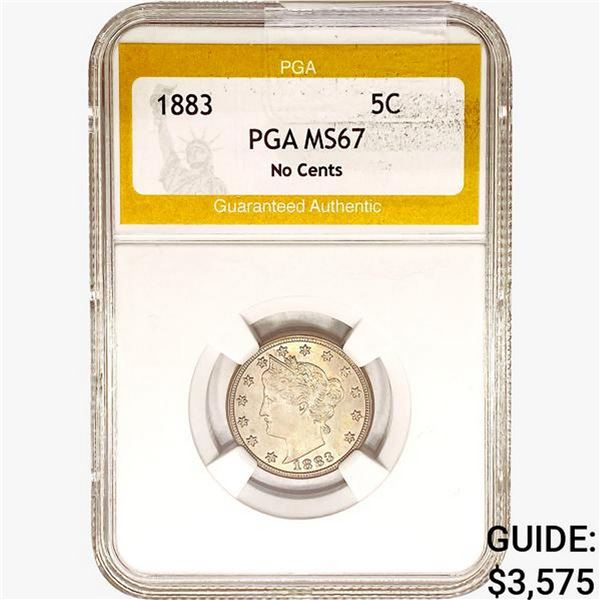 1883 Liberty Victory Nickel PGA MS67 No Cents