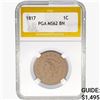 Image 1 : 1817 Coronet Head Large Cent PGA MS62 BN