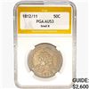 Image 1 : 1812/11 Capped Bust Half Dollar PGA AU53 Small 8
