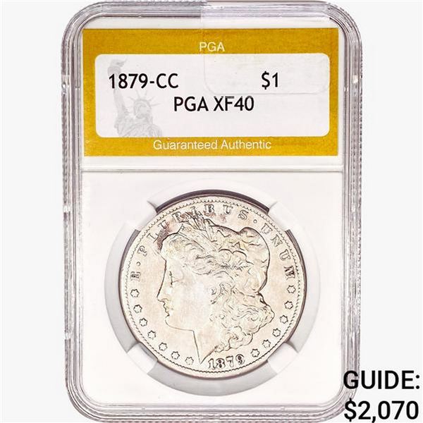1879-CC Morgan Silver Dollar PGA XF40