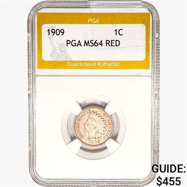 1909 Indian Head Cent PGA MS64 RED