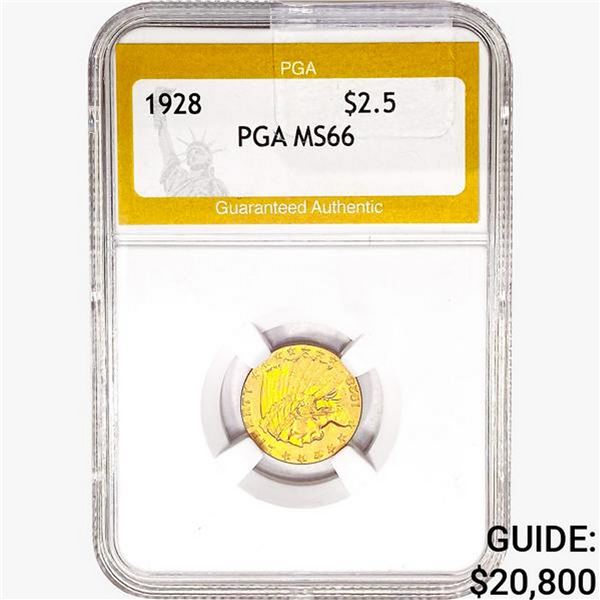 1928 $2.50 Gold Quarter Eagle PGA MS66
