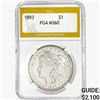 Image 1 : 1893 Morgan Silver Dollar PGA MS60