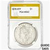 Image 1 : 1878 8TF Morgan Silver Dollar PGA MS62