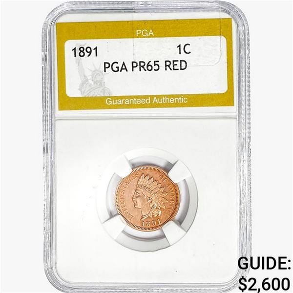 1891 Indian Head Cent PGA PR65 RED