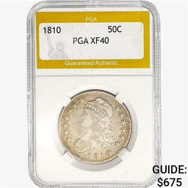 1810 Capped Bust Half Dollar PGA XF40