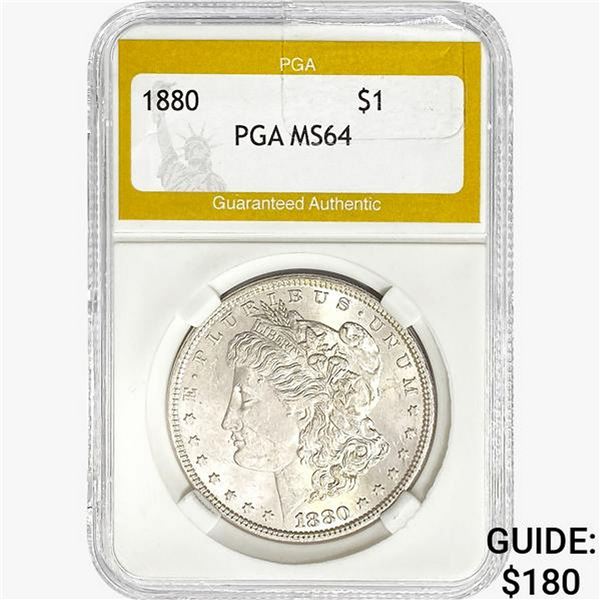 1880 Morgan Silver Dollar PGA MS64