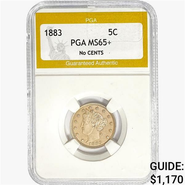 1883 Liberty Victory Nickel PGA MS65+ No Cents