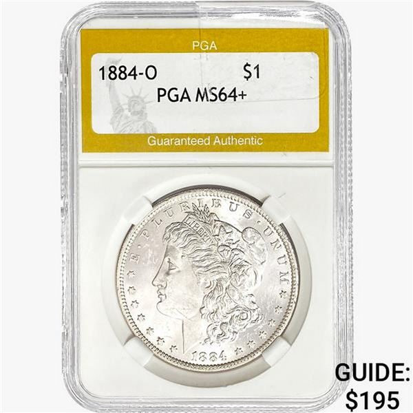 1884-O Morgan Silver Dollar PGA MS64+