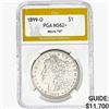 Image 1 : 1899-O Morgan Silver Dollar PGA MS62+ Micro "O"