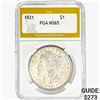 Image 1 : 1921 Morgan Silver Dollar PGA MS65