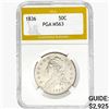 Image 1 : 1836 Capped Bust Half Dollar PGA MS63