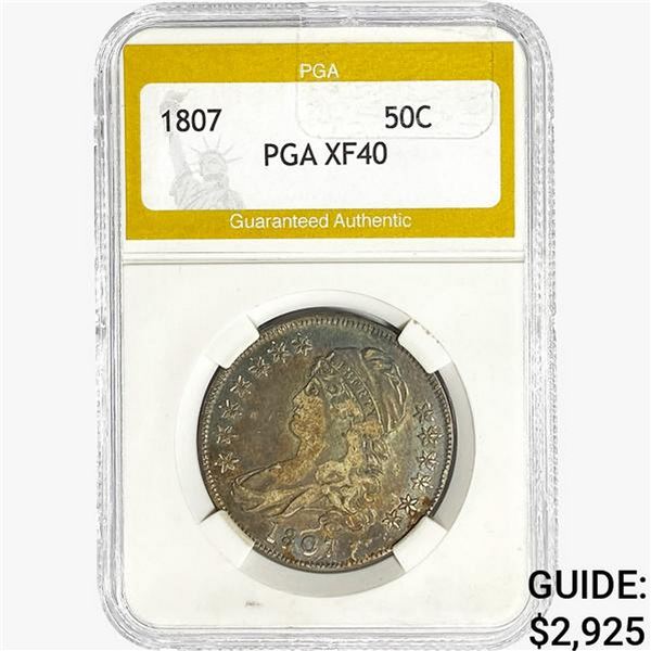 1807 Capped Bust Half Dollar PGA XF40