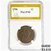 Image 1 : 1798 Draped Bust Large Cent PGA XF40
