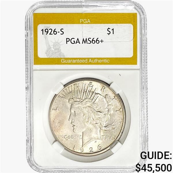 1926-S Silver Peace Dollar PGA MS66+