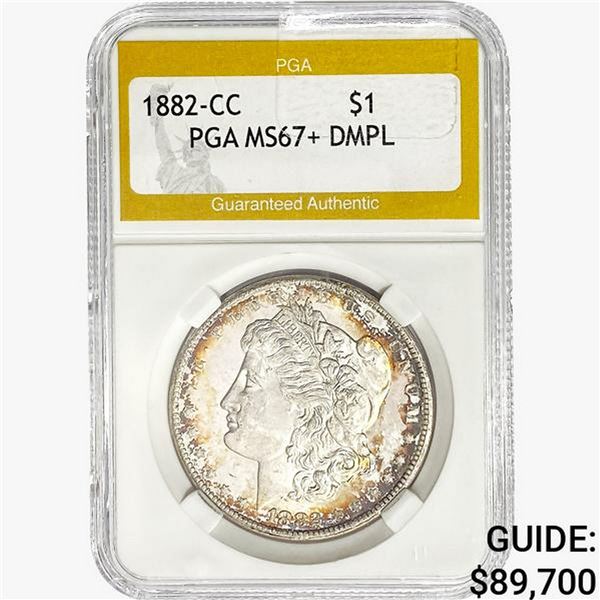1882-CC Morgan Silver Dollar PGA MS67+ DMPL