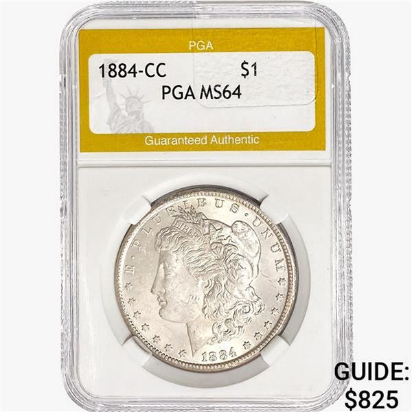 1884-CC Morgan Silver Dollar PGA MS64