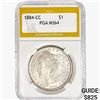 1884-CC Morgan Silver Dollar PGA MS64