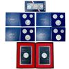 Image 2 : 1972-1976 US Silver Proof Mint Sets [17 Coins]