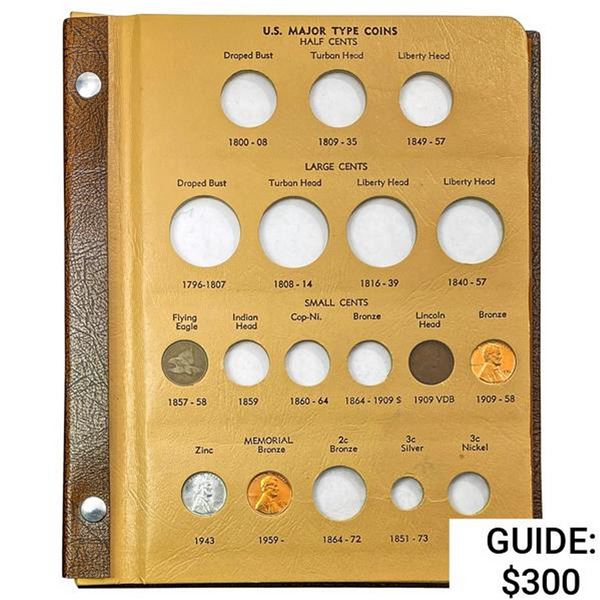 1858-1976 US Type Set Collection[14 Coins]