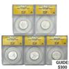 Image 1 : 1999-2008 US State Commem Quarters [5 Coins] ANACS