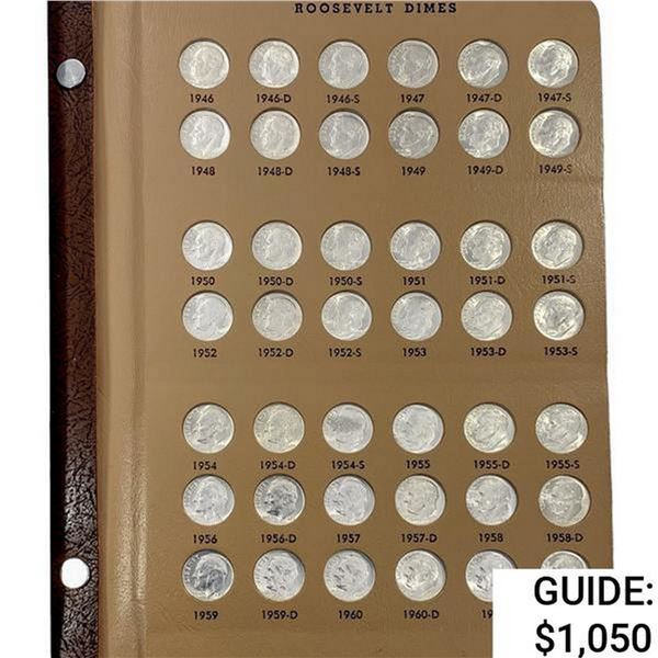 1946-2013 Roosevelt Dime Set W/Proofs[198 Coins]