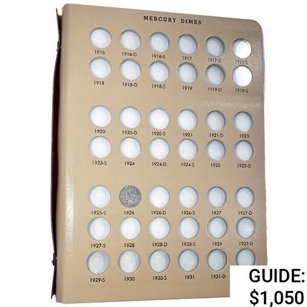 1926-1945 Mercury Silver Dime Book (36 Coins)