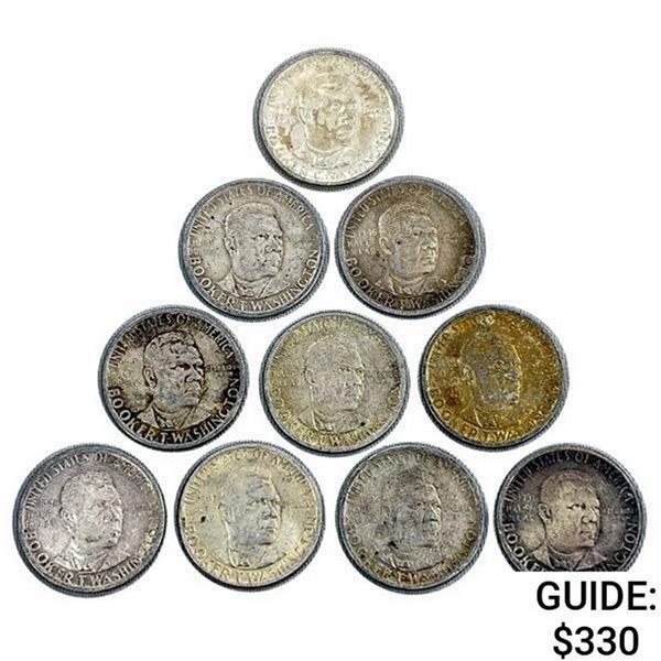 1946-1951 Booker t Wash Half Dollars [10 Coins]