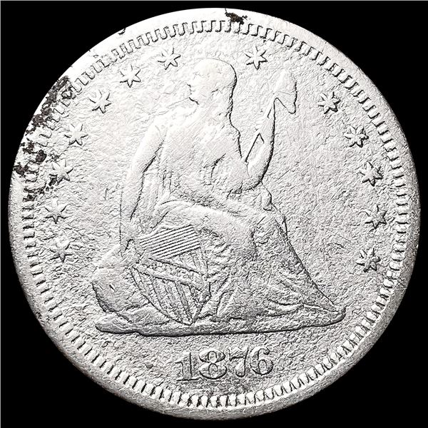 1876-S Seated Liberty Quarter LIGHTLY CIRCULATED