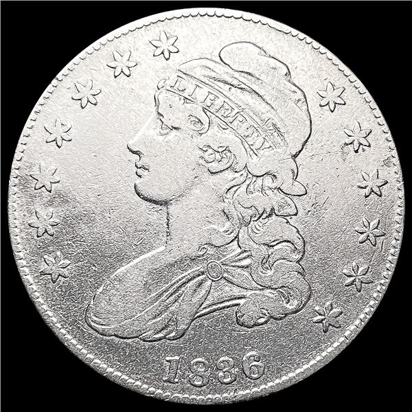 1836 Capped Bust Half Dollar LIGHTLY CIRCULATED