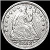 Image 1 : 1853 Arws Seated Liberty Half Dime CLOSELY UNCIRCU