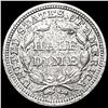 Image 2 : 1853 Arws Seated Liberty Half Dime CLOSELY UNCIRCU