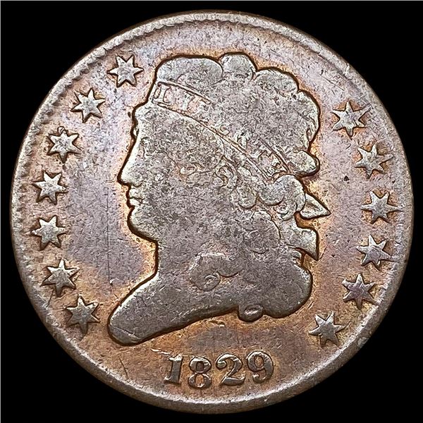 1829 Classic Head Half Cent NICELY CIRCULATED