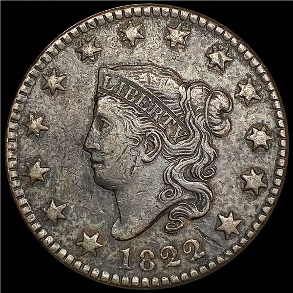 1822 Coronet Head Large Cent LIGHTLY CIRCULATED