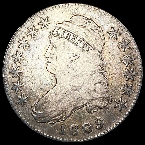 1809 Capped Bust Half Dollar LIGHTLY CIRCULATED