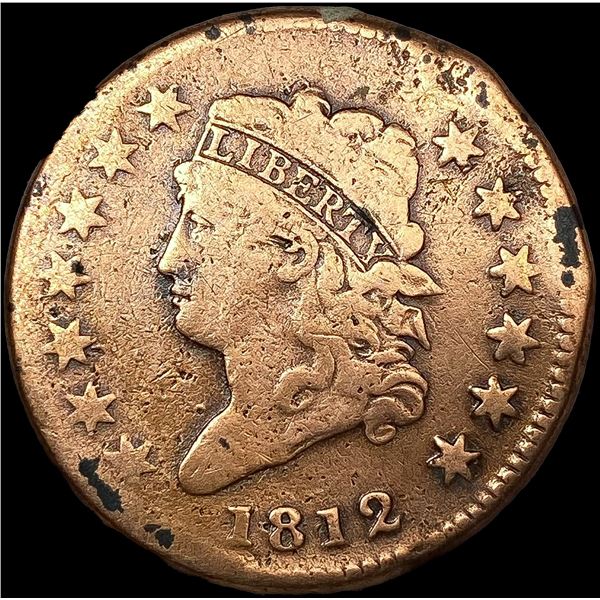 1812 Classic Head Large Cent NICELY CIRCULATED