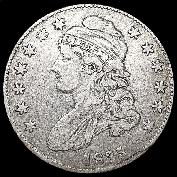 1835 Capped Bust Half Dollar LIGHTLY CIRCULATED