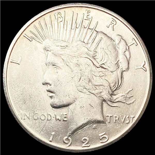 1925-S Silver Peace Dollar CLOSELY UNCIRCULATED